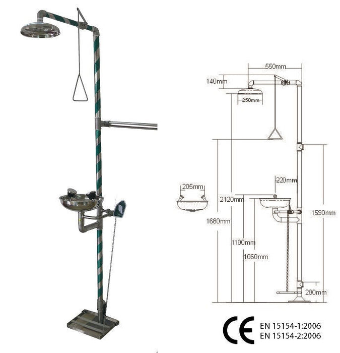 Eyevex Eyewash/Shower ESE 2801 SS